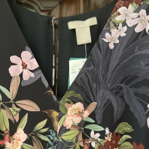 NWT jumpsuit/pantsuit floral and birds print - Picture 5 of 5